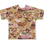 Miho MATSUNO online storeのLove meat. All-Over Print T-Shirt