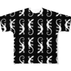 ツバメ堂の白いトカゲたち All-Over Print T-Shirt