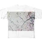 seki_junkoのドット桜モチーフ All-Over Print T-Shirt