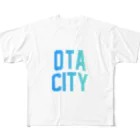 JIMOTO Wear Local Japanの太田市 OTA CITY フルグラフィックTシャツ