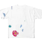 IZUMIYAGIの降る雪 フルグラフィックTシャツ