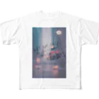 天地海山のlet him sleep デザイン フルグラフィックTシャツ