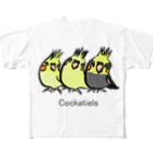 Mitsu-ZoのCockatiels フルグラフィックTシャツ