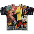 KIKUKUSURIのアニマルズ All-Over Print T-Shirt