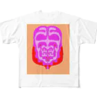 junsen　純仙　じゅんせんのJUSEN SETA　【瀬田純仙】COOL JAPAN　架空古代文明ふるふる族の仮面 All-Over Print T-Shirt