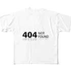 sakaitoruの404 NOT found フルグラフィックTシャツ