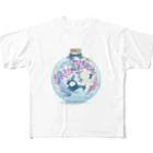 MINI BANANA ゴリラの親子のMINI BANANA ハーバリウム All-Over Print T-Shirt