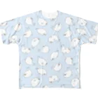 YouStoreのアザラシがいっぱい（パステルブルー） All-Over Print T-Shirt