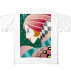 Shiancrealのアール・デコ フルグラフィックTシャツ