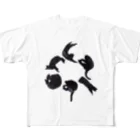 carbonbonの猫文字カーボン All-Over Print T-Shirt