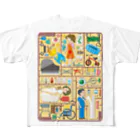 ShiancrealのCARE & SUPPORT フルグラフィックTシャツ