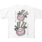 ダイナマイト87ねこ大商会の菌類サンバ All-Over Print T-Shirt