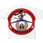 JuggernautCheerのAcroyoyogis Logo All-Over Print T-Shirt