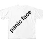 panic faceのpanic face フルグラフィックTシャツ