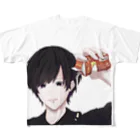 Chiuの黒髪男子（リンゴジュース） フルグラフィックTシャツ