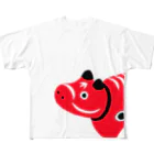 truthbossの赤ベコくん All-Over Print T-Shirt