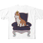 prunelleのKing Dog All-Over Print T-Shirt