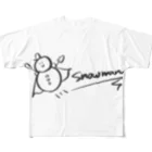 LAID_KUAのSUPER SNOW MAN フルグラフィックTシャツ