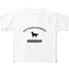 onehappinessのフラットコーテッドレトリバー  ONEHAPPINESS フルグラフィックTシャツ