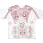 心中の可愛いって言わないと呪うよ！ All-Over Print T-Shirt