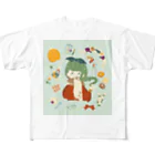 pop-popのPOP girl 『like』 All-Over Print T-Shirt