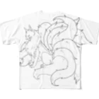 犬神小屋の九尾 All-Over Print T-Shirt