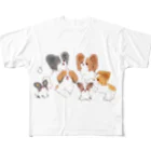 くろさわゆいのパピヨン大集合 All-Over Print T-Shirt