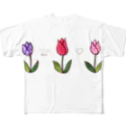 つんたろ村の村長のおみせのTsun tun tulip フルグラフィックTシャツ