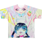 m'GrNeKo shopのLove♡Hate フルグラフィックTシャツ