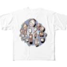 わーんたーんわーるどの時計 All-Over Print T-Shirt