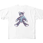 さかたようこ / サメ画家のサメ好きのためのテディベア| Water Purple フルグラフィックTシャツ