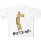 Chikuwa Electric⚡︎ の「Giraffe House」の悪魔の館キリン🦒 フルグラフィックTシャツ