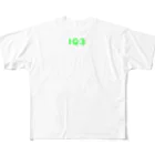 非ユークリッド幾何学を考える kodaisakanaのIQ3 フルグラフィックTシャツ