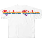 虹乃屋-RainbowKitchen-のRainbowKitchenロゴTシャツ All-Over Print T-Shirt