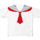 きとぅん・から〜／仔猫の首輪のタイプ別セーラープリント フルグラフィックTシャツ