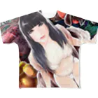 夜櫻蟲學ストアの少女の見る疑似夢 フルグラフィックTシャツ All-Over Print T-Shirt