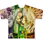 虹乃屋-RainbowKitchen-のRainbowKitchen　座裏の古内裏Tシャツ All-Over Print T-Shirt