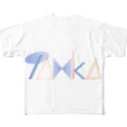 あの井のTANKA ロゴ１ フルグラフィックTシャツ