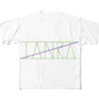 あの井のTANKAロゴ２ フルグラフィックTシャツ