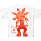 ウサネコのウェザーず＊カンカンデリ All-Over Print T-Shirt