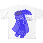 ウサネコのウェザーず＊ドシャブリさん All-Over Print T-Shirt