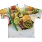 soba　bar　ciliegio　ソババル チリエージョ　弘前のsobaフルグラフィックTシャツ All-Over Print T-Shirt