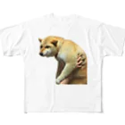 柴犬しばわんこhana873の微妙な表情のもふもふ柴犬しばいぬ All-Over Print T-Shirt