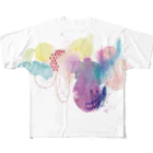 TOMOMIMASUDA-GOODSSTOREの 「森からうまれる星の屑。」 All-Over Print T-Shirt