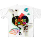 𝙈𝙊𝙈𝙊'𝙨 𝙎𝙝𝙤𝙥のGAME OVER-ハート型 All-Over Print T-Shirt