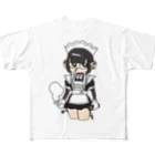 NerdCatHoodiesのNerdCatHoodies Original girl フルグラフィックTシャツ