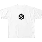 IOST_OfficialのIOSTロゴ フルグラフィックTシャツ