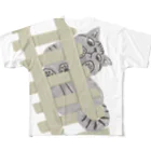poetry sproutsの見下ろすネコ All-Over Print T-Shirt