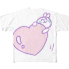 Melting のはーてぃうさちゃん フルグラフィックTシャツ