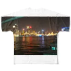 月華の夜上海船上情景 フルグラフィックTシャツ